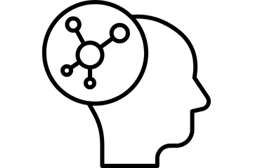 算数が非認知能力を育むプロセスを示す図。考える・試す・やり直すなどのイメージ。