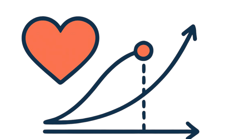 恋愛と数学の共通点である、選ぶ・くらべる・決める思考を表した抽象イラスト